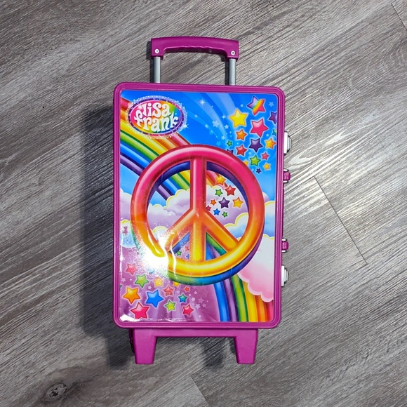 Lisa Frank Other - Lisa Frank vintage Colorful Peace Sign Suitcase